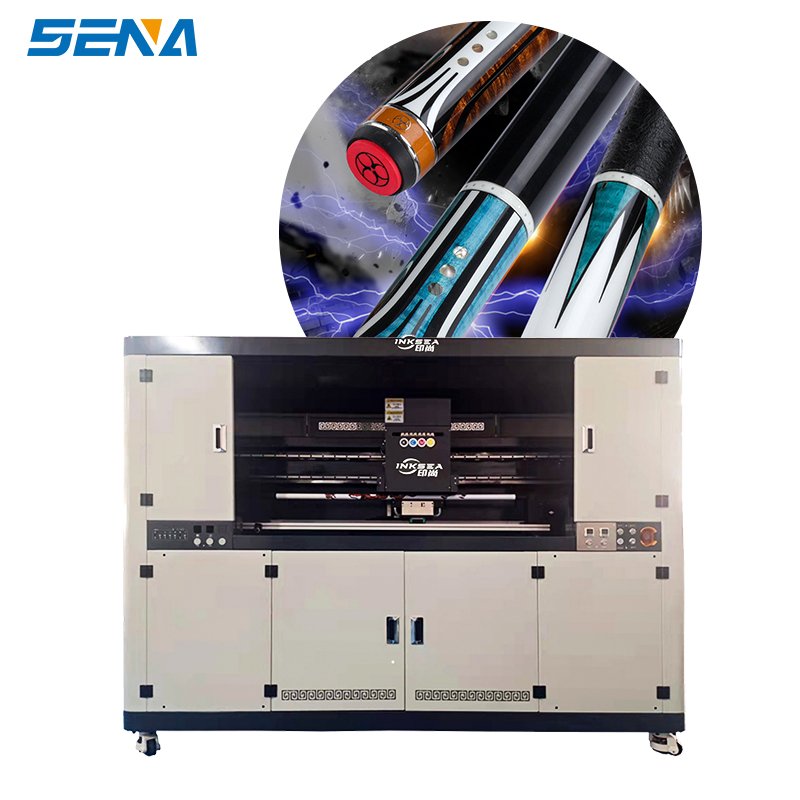 High speed fishing rod machine CMYKW digital inkjet printer, multi-nozzle rotary printing PVC pipe, glass pipe, metal pipe