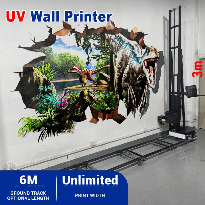 Double DX10 TX800 High quality inkjet printers wall mural painting vertical Home Decoration 3d direct wall printer machine