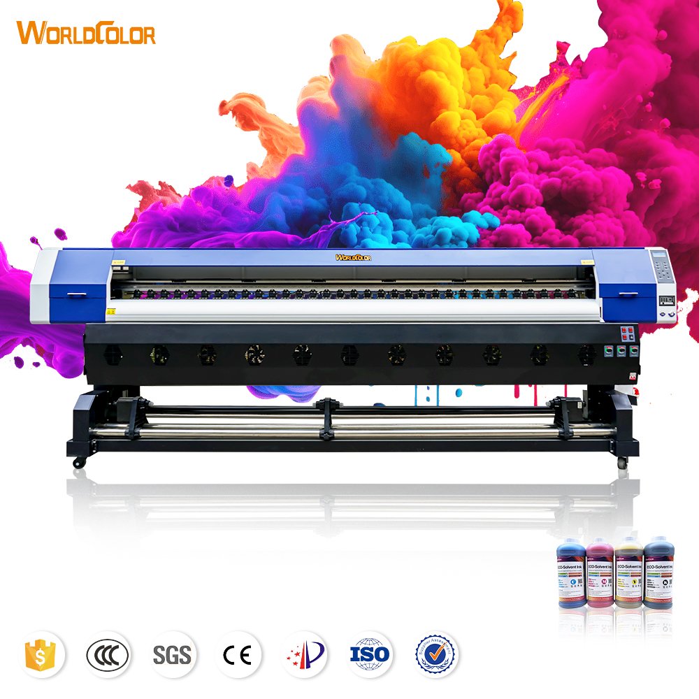 large format inkjet printer industrial 3.2m printing width double 3200 xp600 heads banner vinyl advertising printing machine