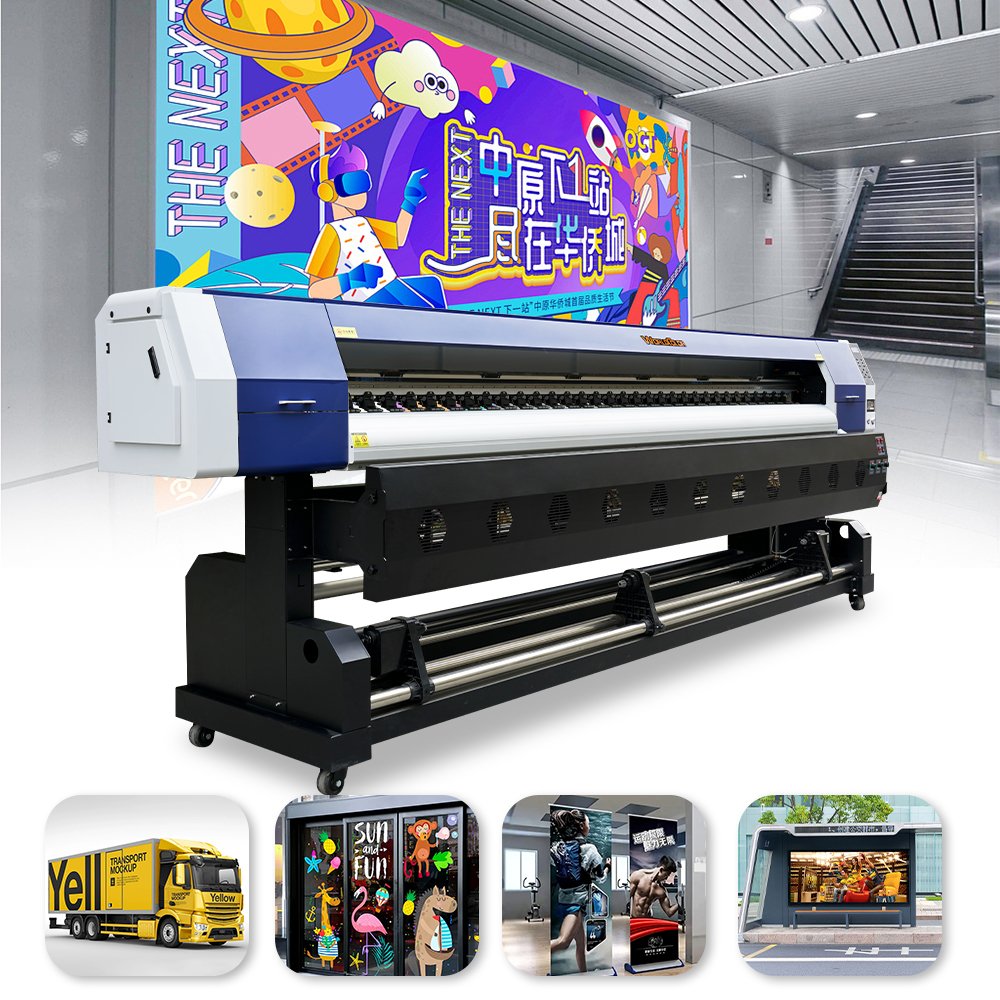 large format inkjet printer industrial 3.2m printing width double 3200 xp600 heads banner vinyl advertising printing machine