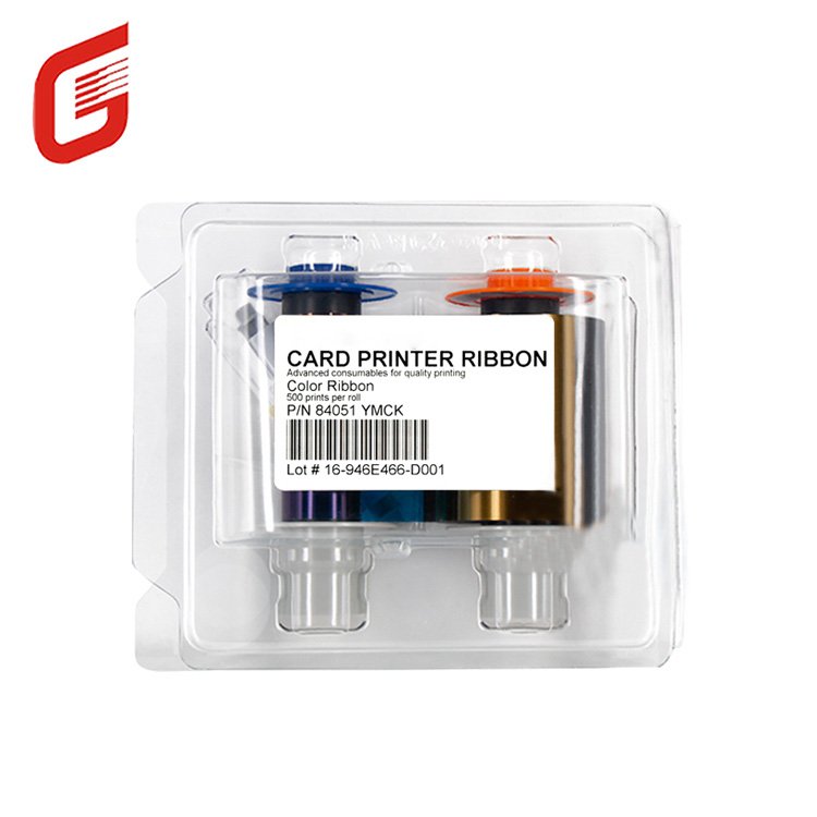 Compatible YMCK Ribbon 84051with 500 prints for pvc id card HDP5000 printer