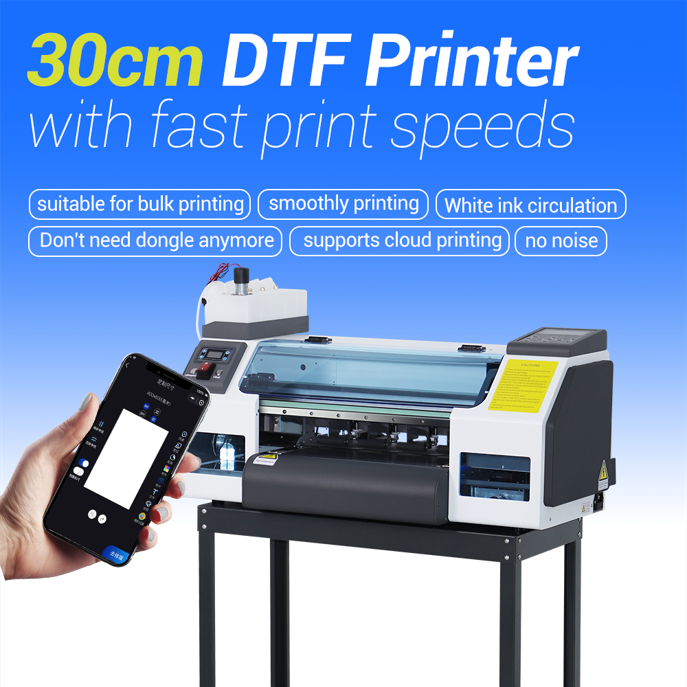 Dtf Printer With Powder Shaking Machine Sticker Paper For Inkjet Printer Uv Direct To Film Printer
