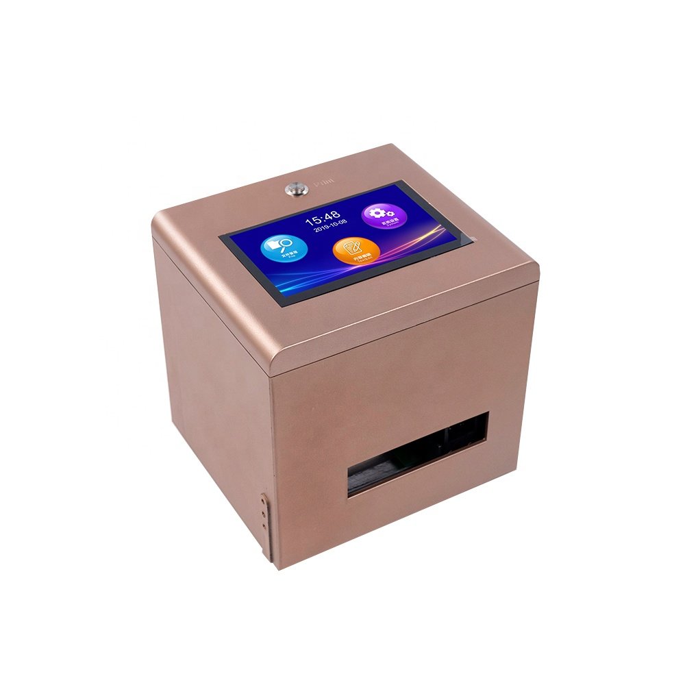 Touch Screen Operation Tabletop inkjet coding machine Intelligent Static Inkjet Printer For Wood Pvc Pipe