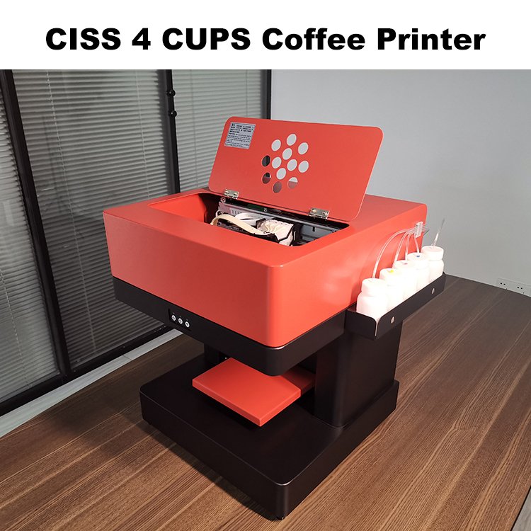 New Design Portable Automatic Colorful Inkjet Printers 3D Food Cake Selfie Coffee Printer Machine
