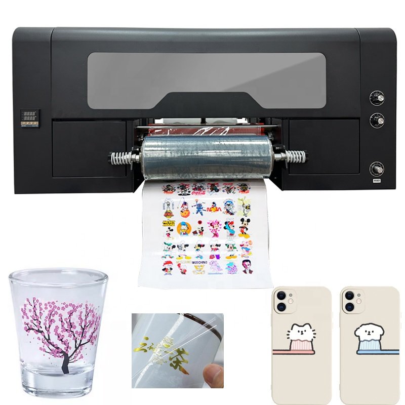 30CM Efficiency Xp600 I3200 2-in-1 Professional Print Head Multicolor Diy Pen Cup Glass Uv Dtf Printer Machine