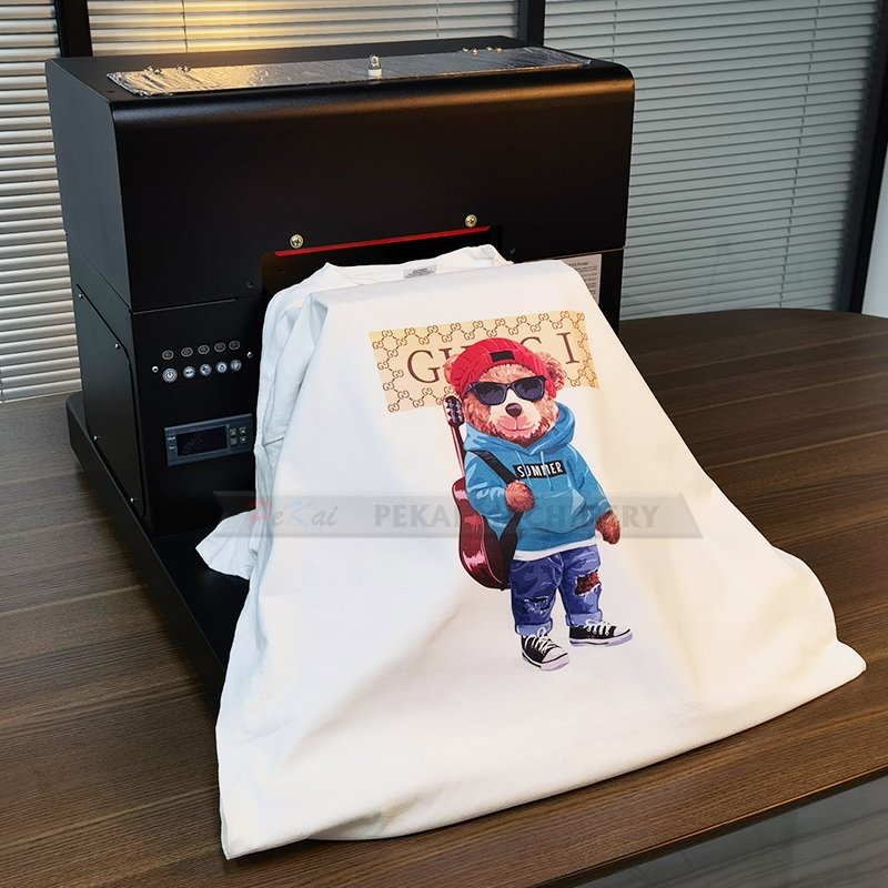 Hot Sales A4 Size DTG Printer for Any Color Fabric T-shirt Printing Machine