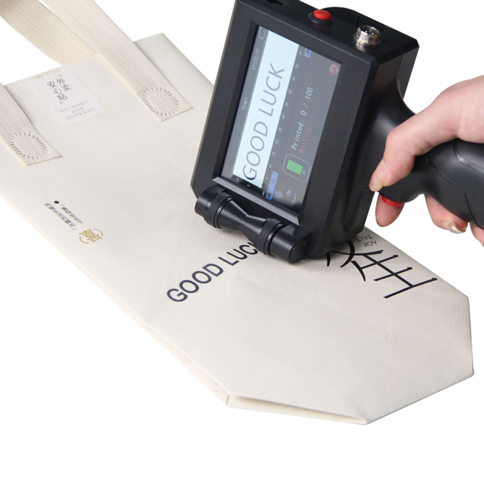 12.7mm handheld inkjet printer easy to operate date time logo portable printer