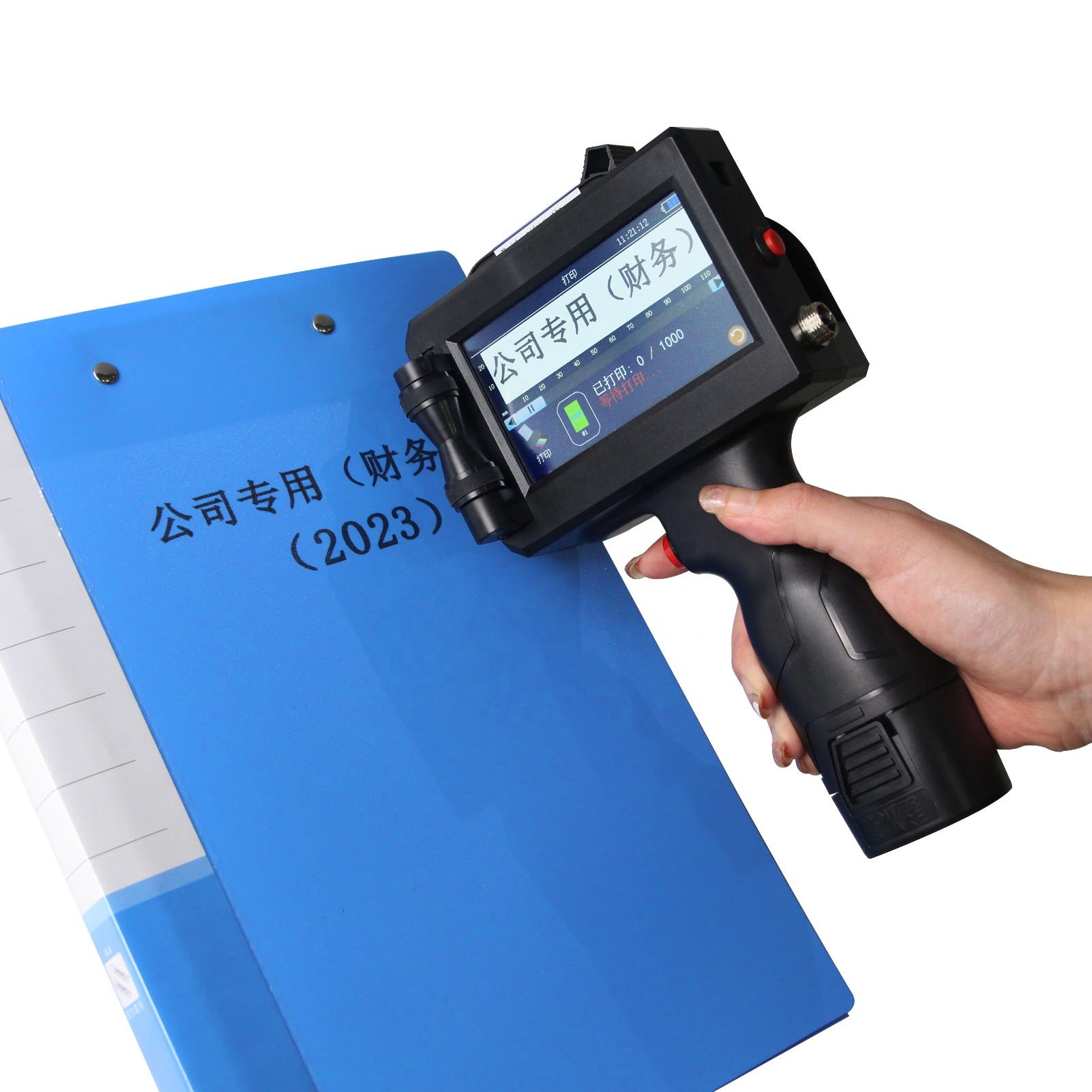 12.7mm handheld inkjet printer easy to operate date time logo portable printer