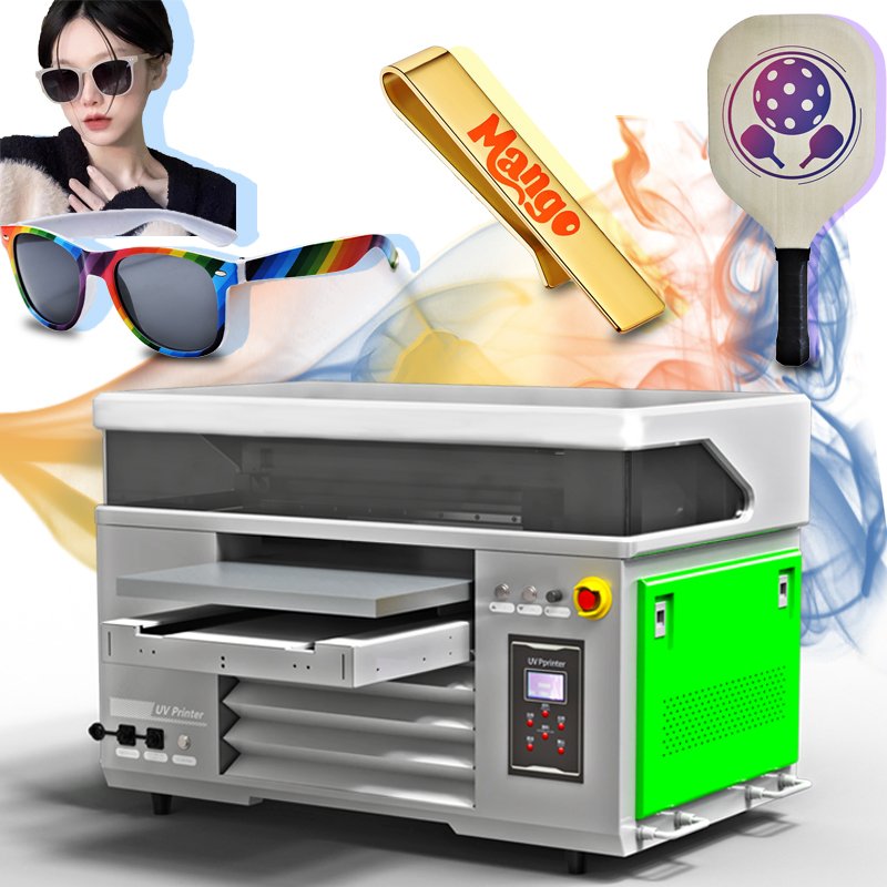 Factory direct sales UV printer 4060 UV DTF printer roll to roll AB film varnish leather mug pen A2 UV flatbed inkjet printer