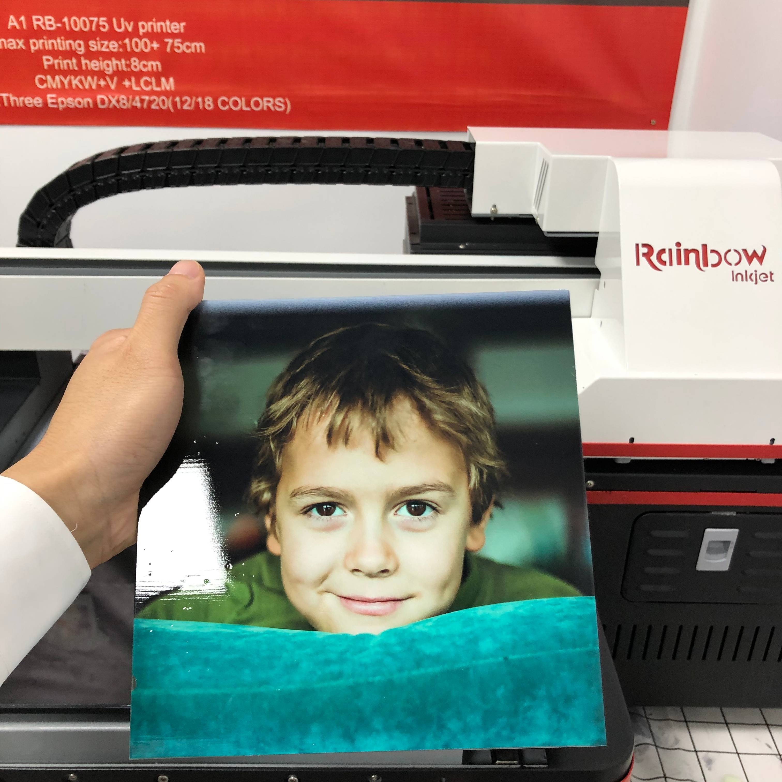 Inkjet A1 uv printer pen mug and bottle printing machine big color white varnish uv flatbed inkjet printer
