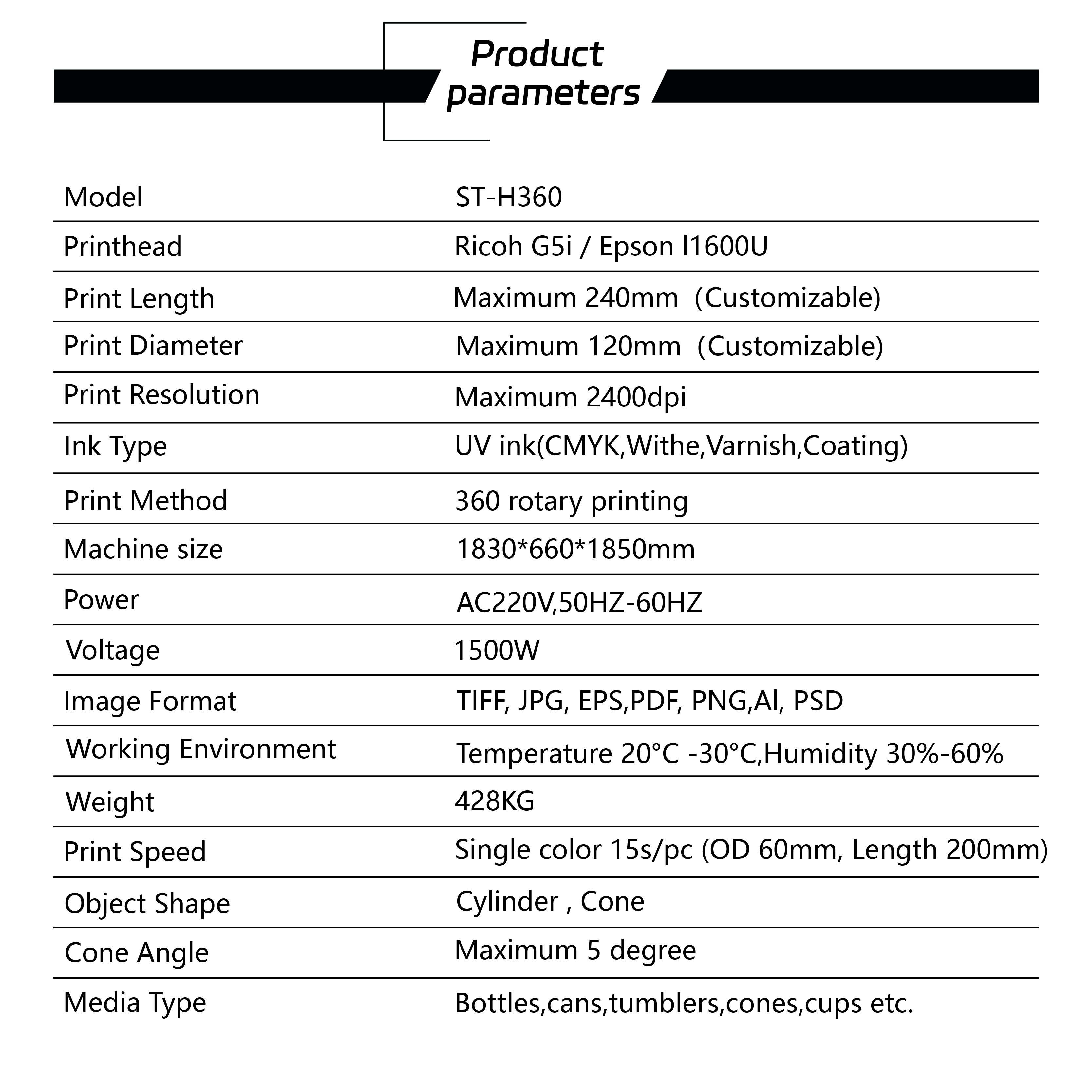 High Speed round rotary cylinder UV printer tumbler cone Water bottle print perfume bottle printer