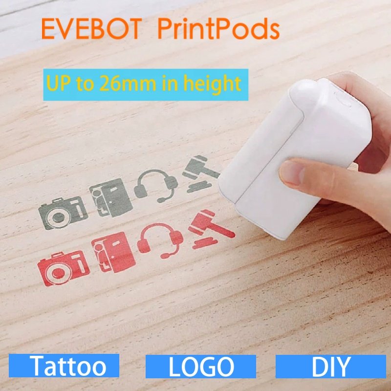 Wireless EVEBOT Printpods printer for small business t-shirt printing machine work with EVEBOT printer