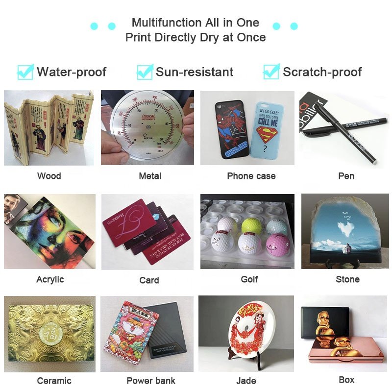 Self Cleaning 3D Embossed Effect With Original Epson XP600 Head A3 UV DTF Impresora UV A3 Photo Printer