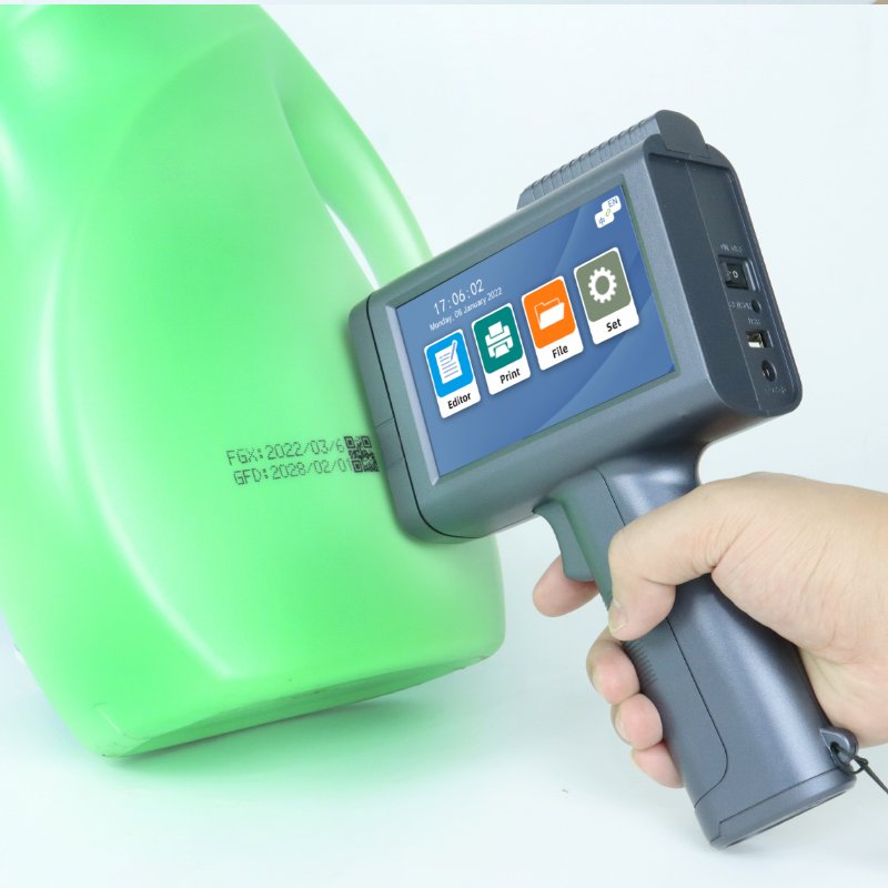 Automatic Handheld Inkjet Printerfor Bottle Bag Inkjet Printers Carton Package Date Code Machine Product Label Printer