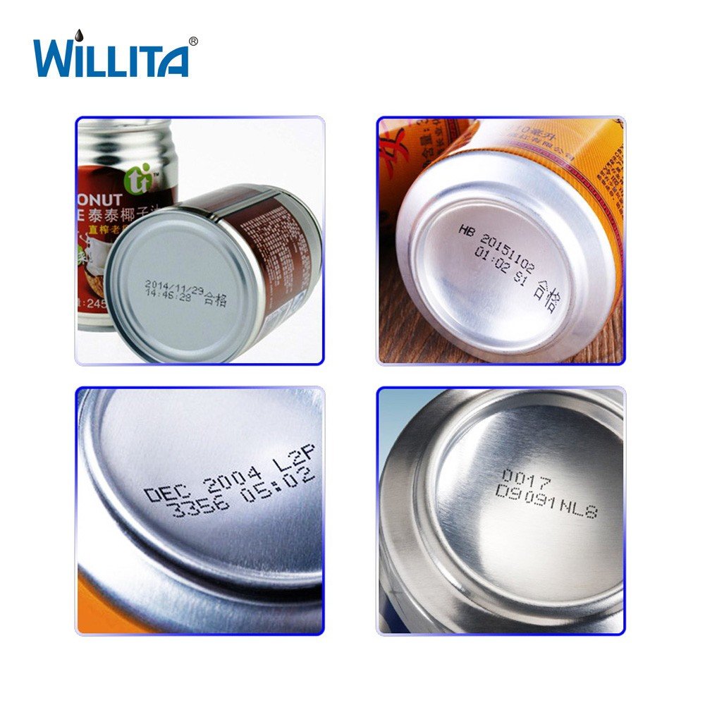 Automatic CIJ Inkjet Printer Continuous Ink Jet Printing Bottle Lid Inkjet Printer Automatic Batch Date Coding Machine