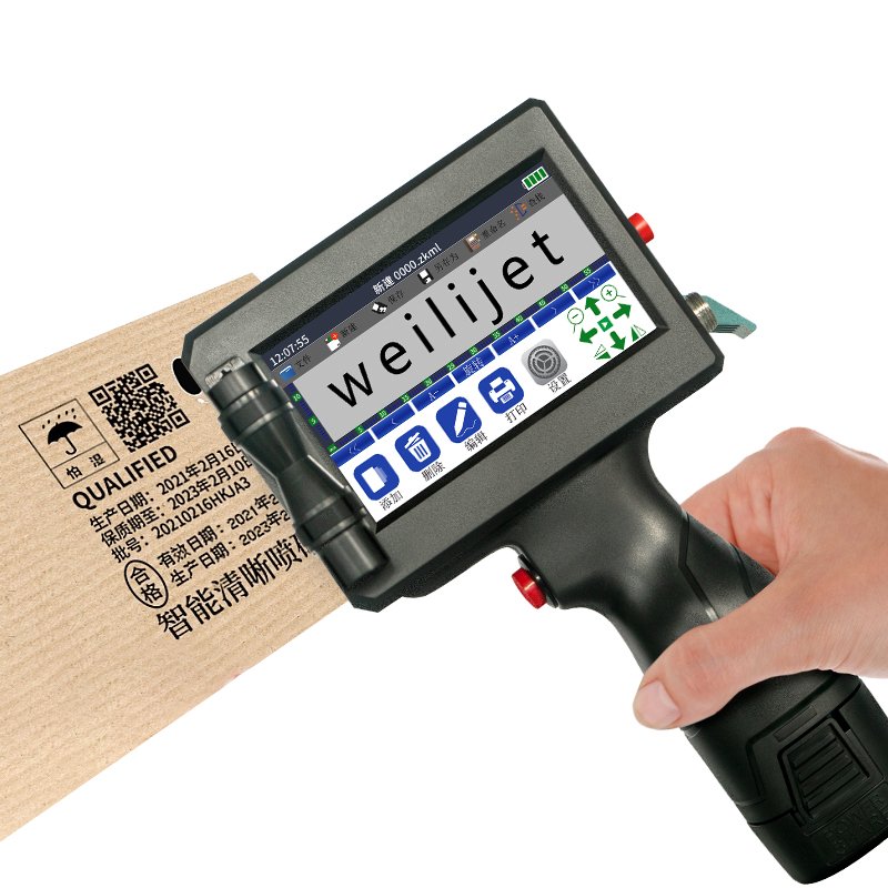 High Quality Multiple Color Ink Options Portable Continues Inkjet Printer 25.4 Inches Handheld Inkjet Printer Provided 16.8V 0.7