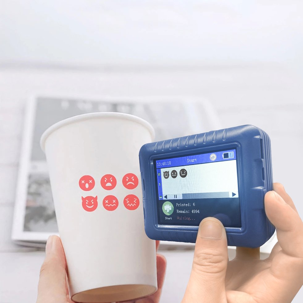 Bottle batch number code expiry date mini handheld printer portable tij inkjet printer with ink cartridge