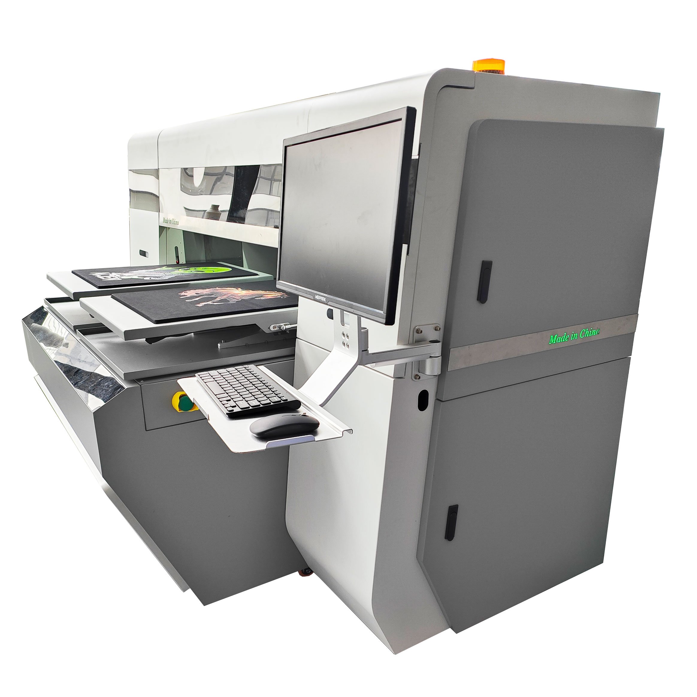 New Commercial 2 Working Station Dtg Printer Highspeed Digital Inkjet Garment T shirt Printing Machine All-in-one I3200 Drucker