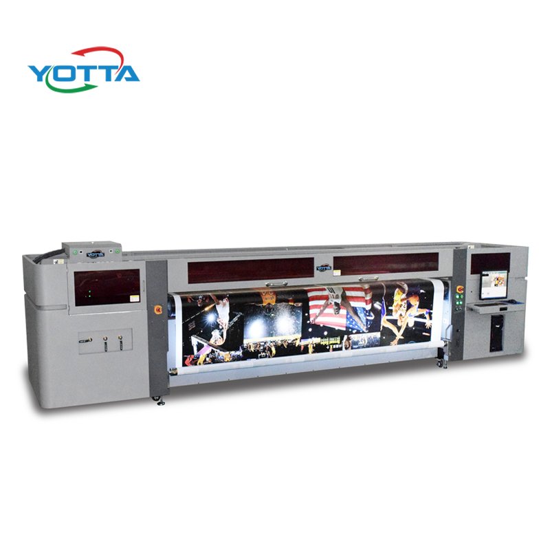 UV Roblack Engine Inkjet Printers with Kyocera printhead Provided 220V YOTTA Printing Machine for Banner Wallpaper Printing