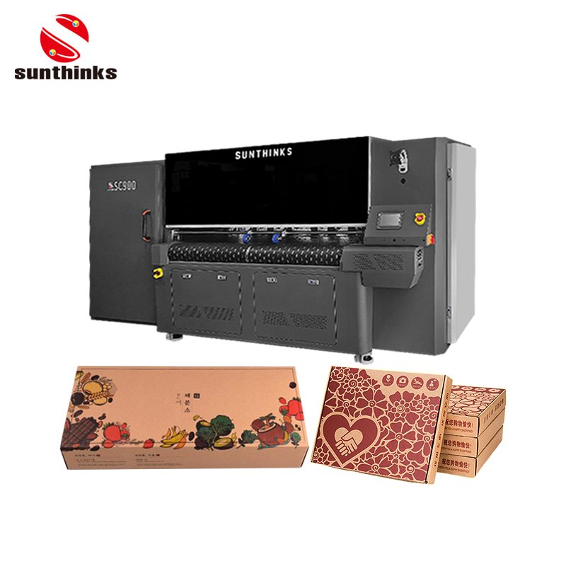Sunthinks Digital Printers 900mm Large Format Corrugated Cardboard Printing Machine Single Pass Carton Box Impresora