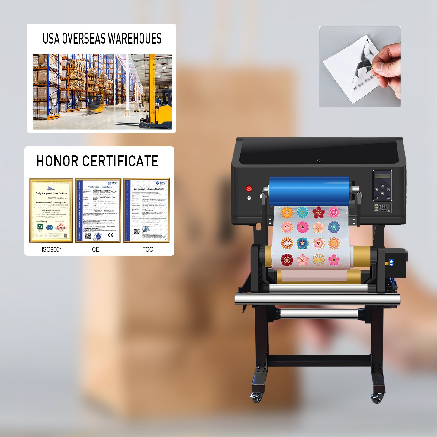 Latest UV Products DTF UV Printer Inkjet Printers Roll To Roll Sticker Printing Machine For A/B Film Flatbed UV DTF Printer