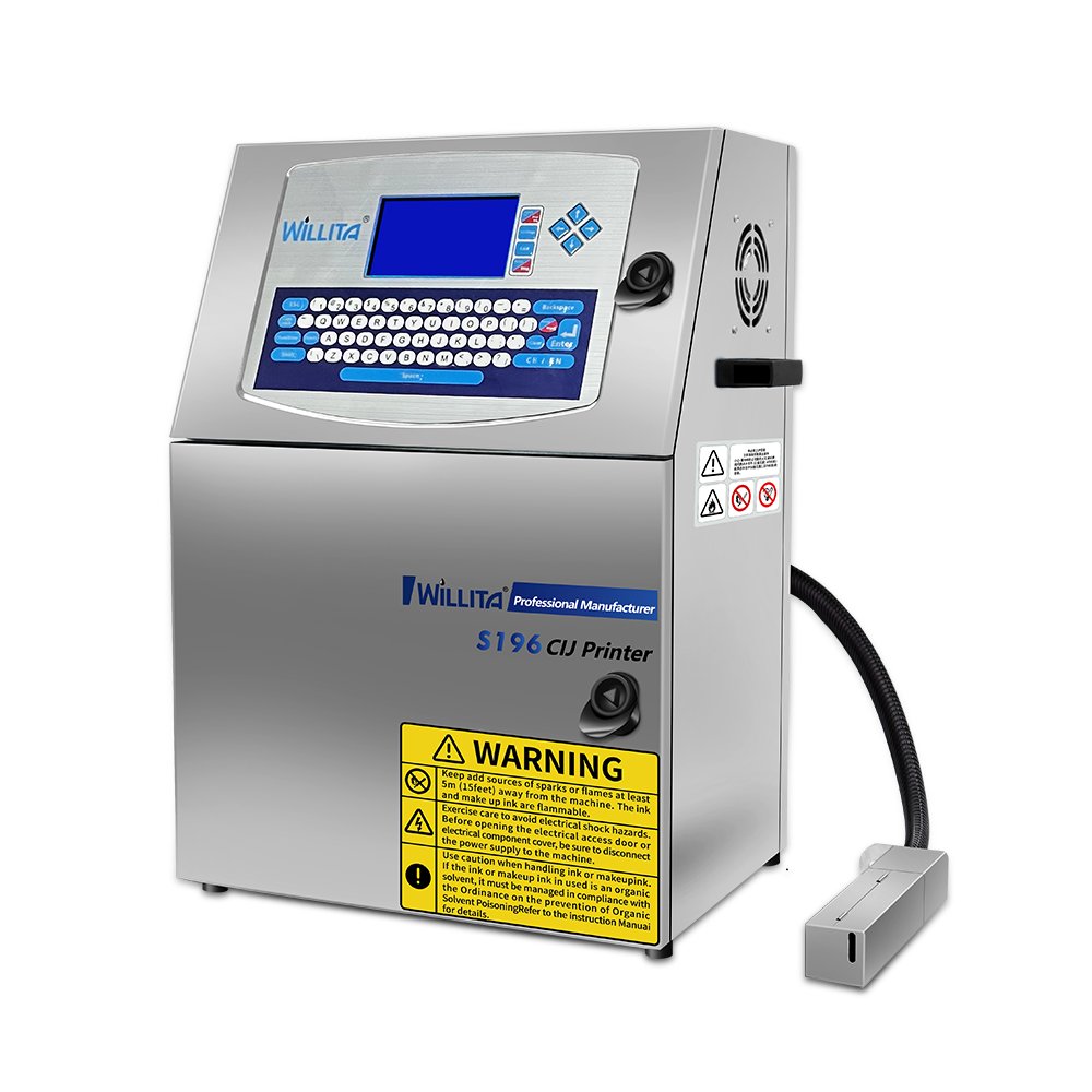 Industrial Small Character Inkjet Printer for Bottle Wire Cable Egg Date Coding Logo Printing CIJ printer Machine