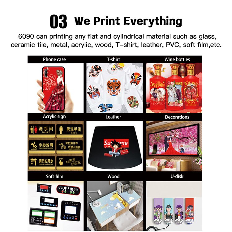 Proprinter 6090 A3 Uv Flatbed Digital Pen Golf Ball Printer Uv Flatbed Pen Printing Flat Bed Machine Price For Ballpoint Ballpen