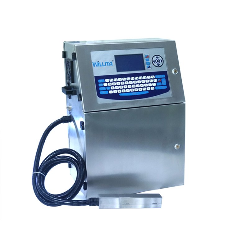 CIJ inkjet industrial non contact small character inkjet printers expiry date on cover bottle printing machine