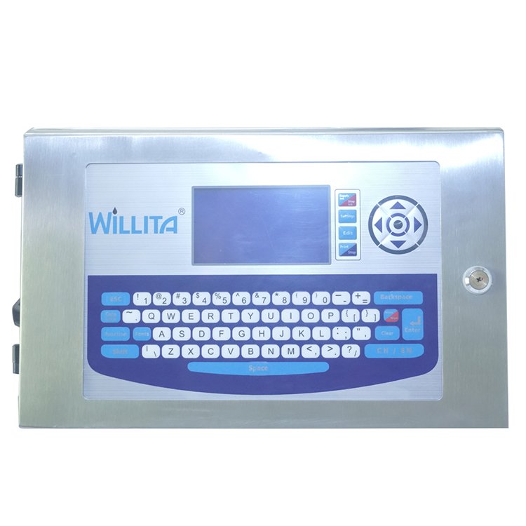 CIJ inkjet industrial non contact small character inkjet printers expiry date on cover bottle printing machine