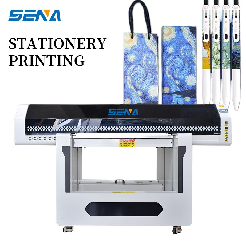 Digital 3D LED Printing Machine CMYKW+Varnish for Small Business 9060 Direct to Garment Printer Label Printer Sticker Machine
