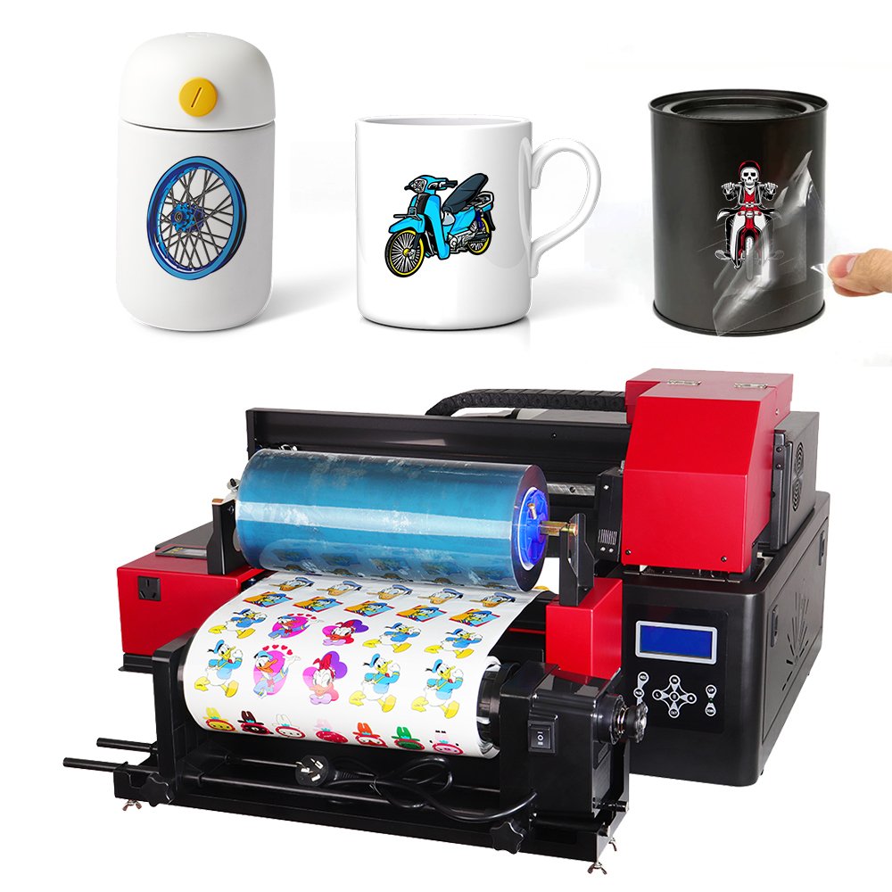A3 Size 3D Transfer Sticker Inkjet Printing Machine Roll Pet Film Printer For Logo Label