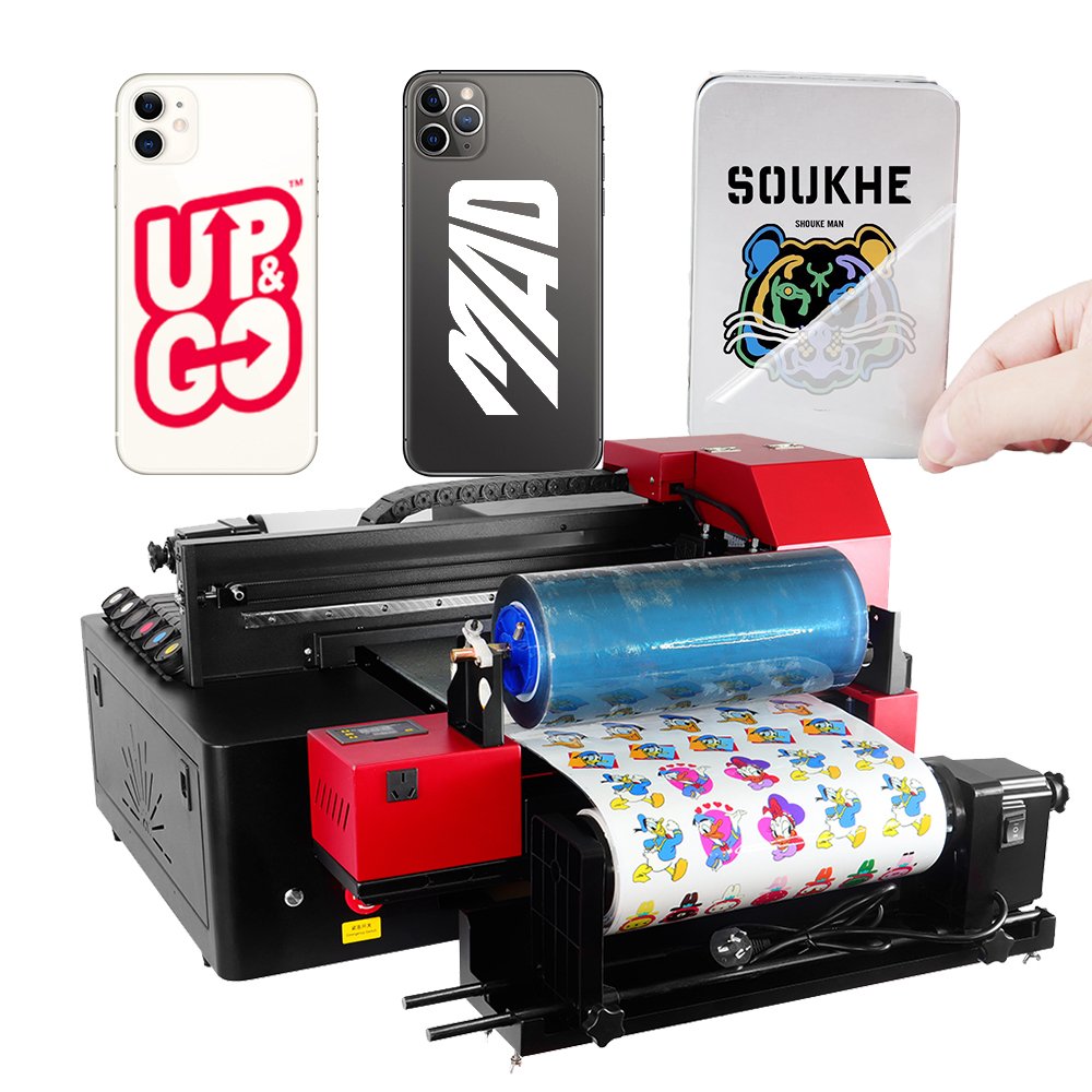 A3 Size 3D Transfer Sticker Inkjet Printing Machine Roll Pet Film Printer For Logo Label