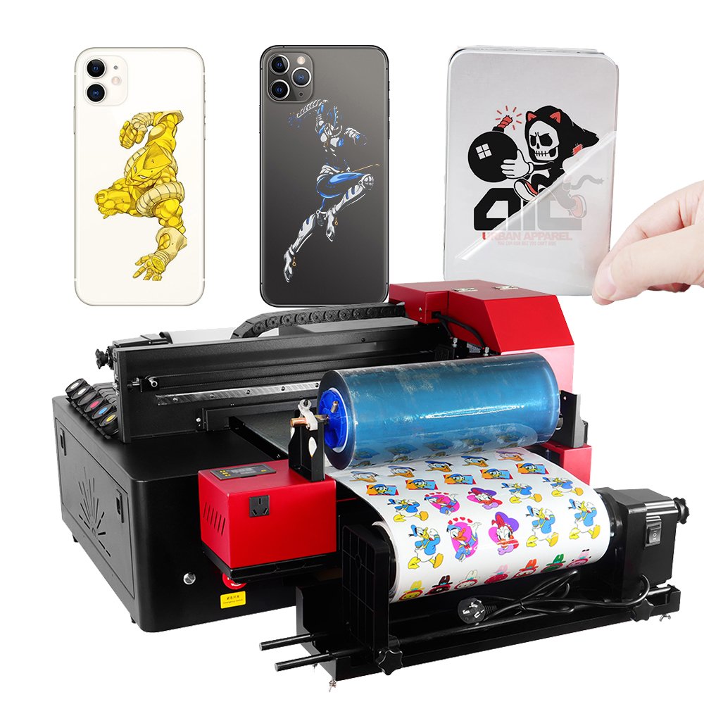 A3 Size 3D Transfer Sticker Inkjet Printing Machine Roll Pet Film Printer For Logo Label