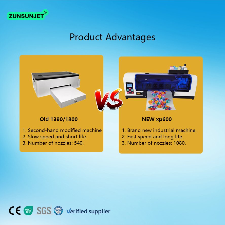 digital new dtf a3 desktop roll size dtf Multifunctional Inkjet printer printing machine for pet film transfer printing
