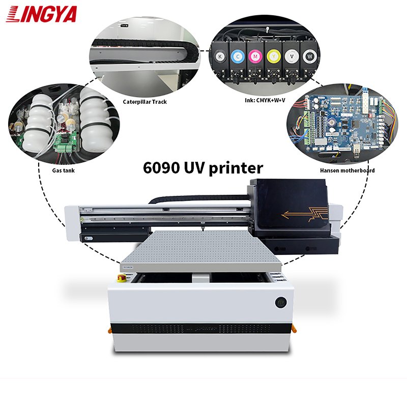 A1/A2/A3/A4 6090 small and medium-sized flat UV printer, high-end UV inkjet printer i1600 i3200, high-quality print head