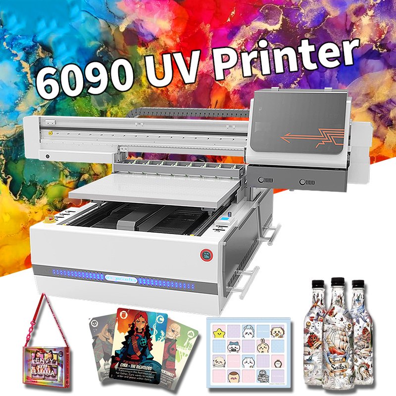 A1/A2/A3/A4 6090 small and medium-sized flat UV printer, high-end UV inkjet printer i1600 i3200, high-quality print head