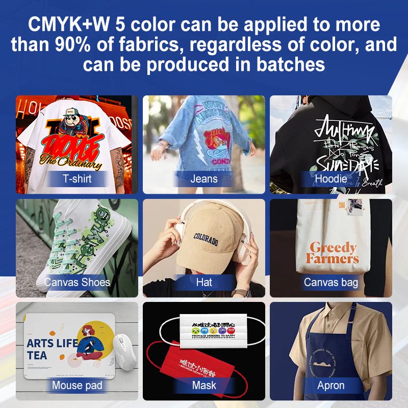 SHENLAN manufacturer direct selling 60cm with powder shaker inkjet printers dtf for tshirt sweater pants