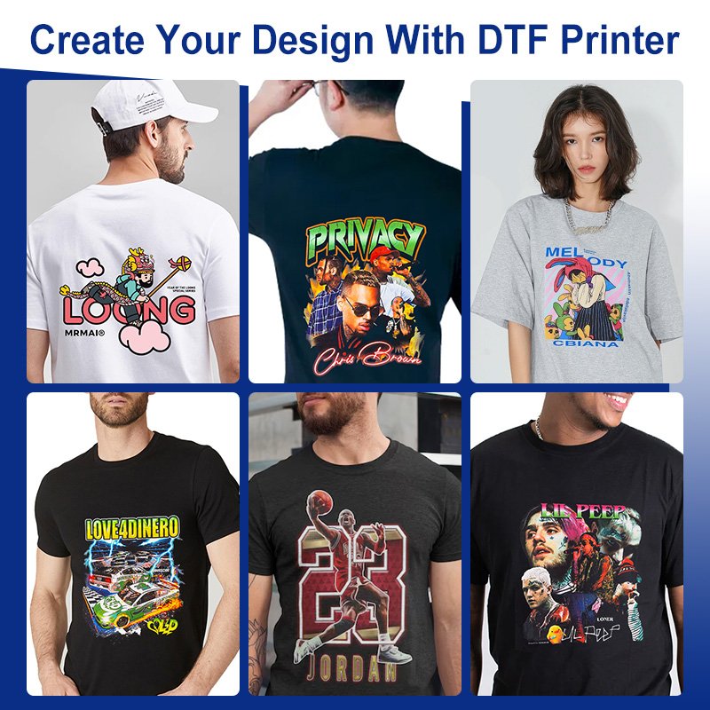 SHENLAN manufacturer direct selling 60cm with powder shaker inkjet printers dtf for tshirt sweater pants