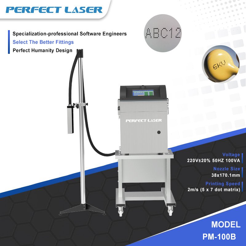 Perfect Laser Automatic Continuous Industrial Number/Batch QR Code/Date paper wood Plastic Inkjet Printing Printer Machine price