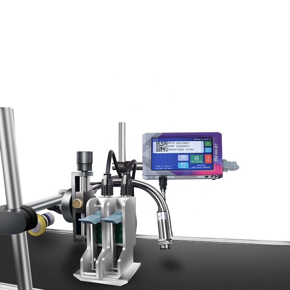 Kelier China factory manufacturer single head tij coding machine beverage bottle food production line inkjet printer