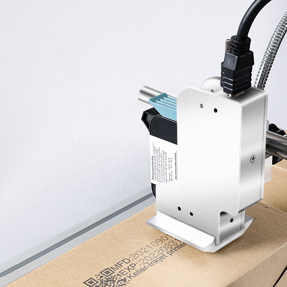 Kelier China factory manufacturer single head tij coding machine beverage bottle food production line inkjet printer
