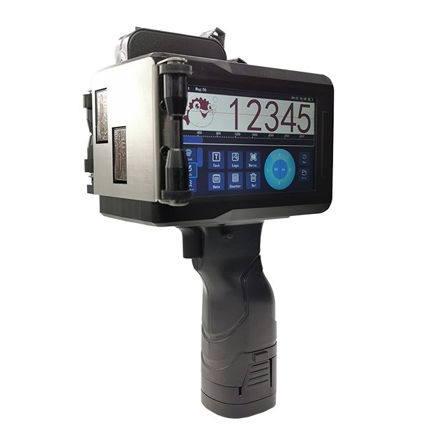 Easy to Handle Large Character Handheld Inkjet Printers On Metal Sheet