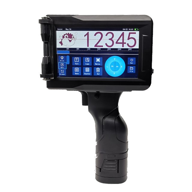 Easy to Handle Large Character Handheld Inkjet Printers On Metal Sheet