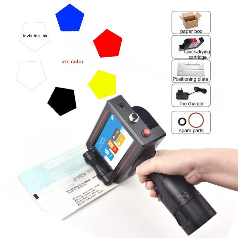 DOMAS Double Single head date coding machine inkjet printer plastic bottle batch coding machine Handheld hot foam inkjet printer