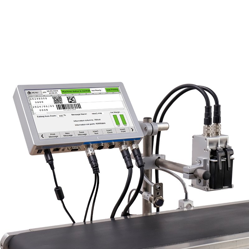 Trending Deals Double Printhead Code Printing Machine Docod T2000-F 1-27mm TIJ Inkjet Printer For Food Packing Water Bottle