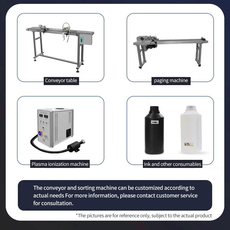 Fully Automatic Assembly Line UV Inkjet Printer Wide Width Cloth print Customizable Height 1-71.8mm Card print