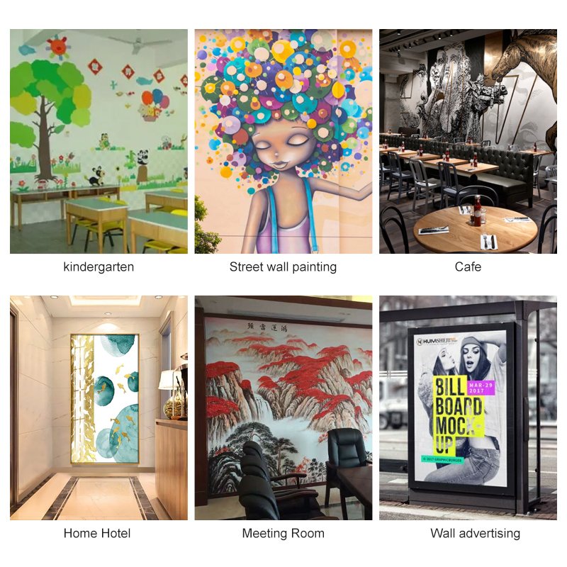 Factory price 3D wall Pen uv inkjet Printing machine Vertical wall mural painting robot printer For Small Business Ideas