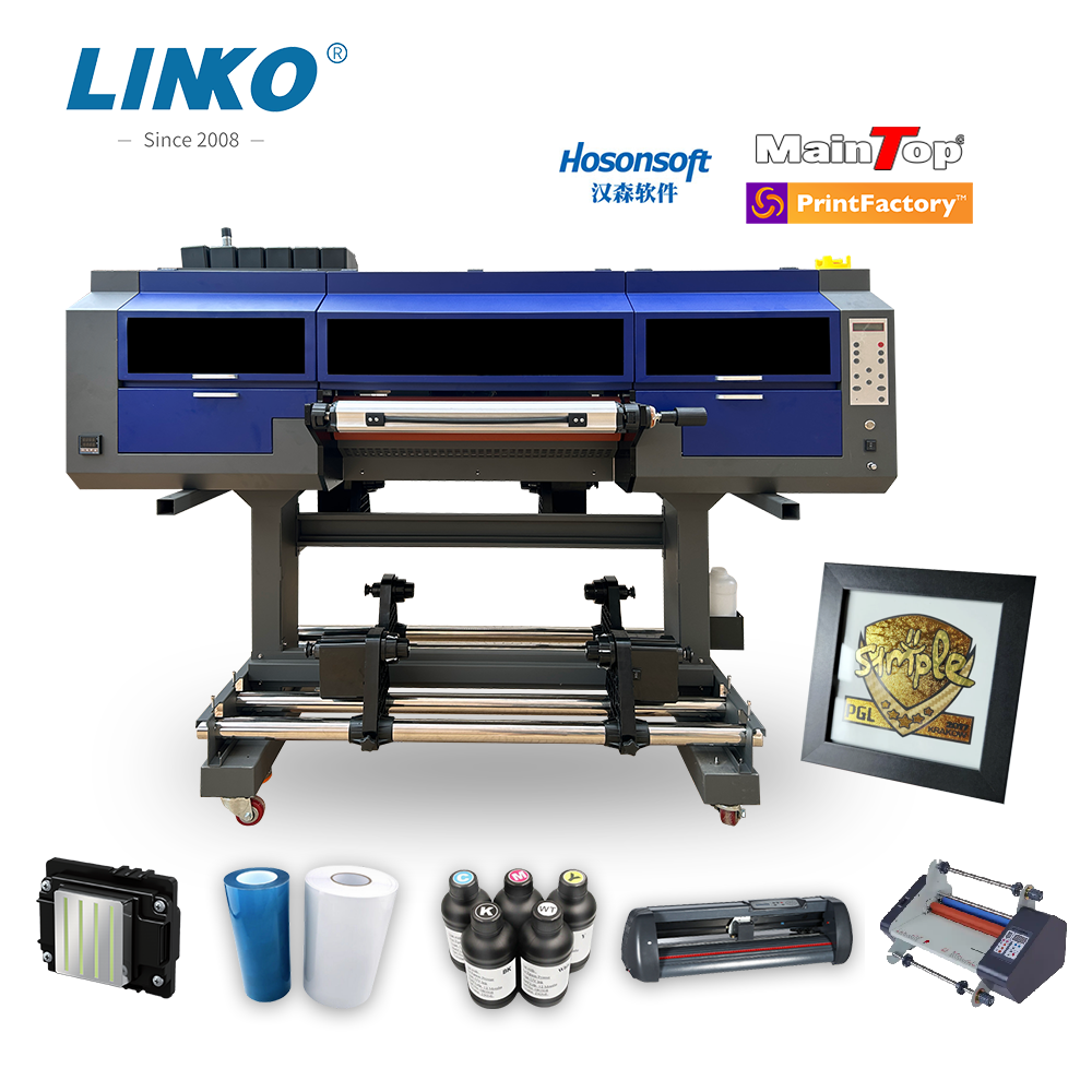 24-Inch I3200 DTF Multifunctional UV Printer with 3 Heads 60cm Self-Adhesive Logo 600mm*900mm Multicolor Print New & UV Ink