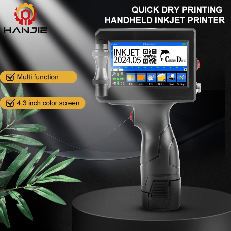 Hand Jet Portable Printer For Date Coding Thermal Portable Handheld Inkjet Printer