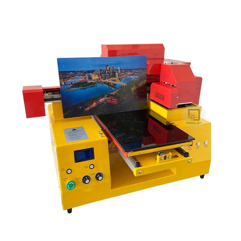 Hot Selling A3 Plus LED UV Printing Machine Direct to All Materials High Resolution Varnish Effect Flatbed UV Printer A3